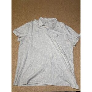 John Varvatos Star USA Polo Shirt Men'sXXL Heathered Short Sleeve Cotton Logo G1